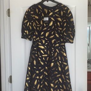 Navy Blue and Gold dress